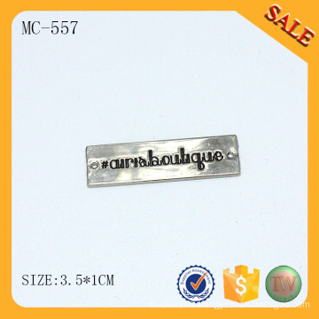 MC557 Square logo tag custom clothing labels